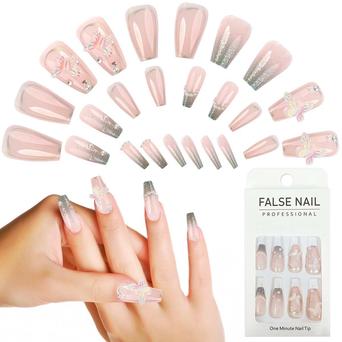 MAYCREATE 30 Sheets 3D Nail Art Sticker Self-Adhesive, Nail Art Glitter Flakes Butterfly Heart Design Nail Decals Stickers Flower Slices, Nair Charms for Women DIY Nail Art Salon Accessories MAYCREATE 30 Sheets 3D Nail Art Sticker Self-Adhesive, Nail Art Glitter Flakes Butterfly Heart Design Nail Decals Stickers Flower Slices, Nair Charms for Women DIY Nail Art Salon Accessories